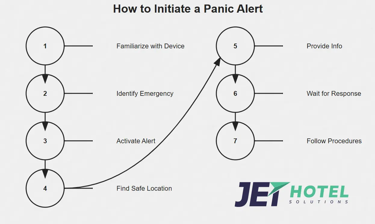 how to initiate a panic alert